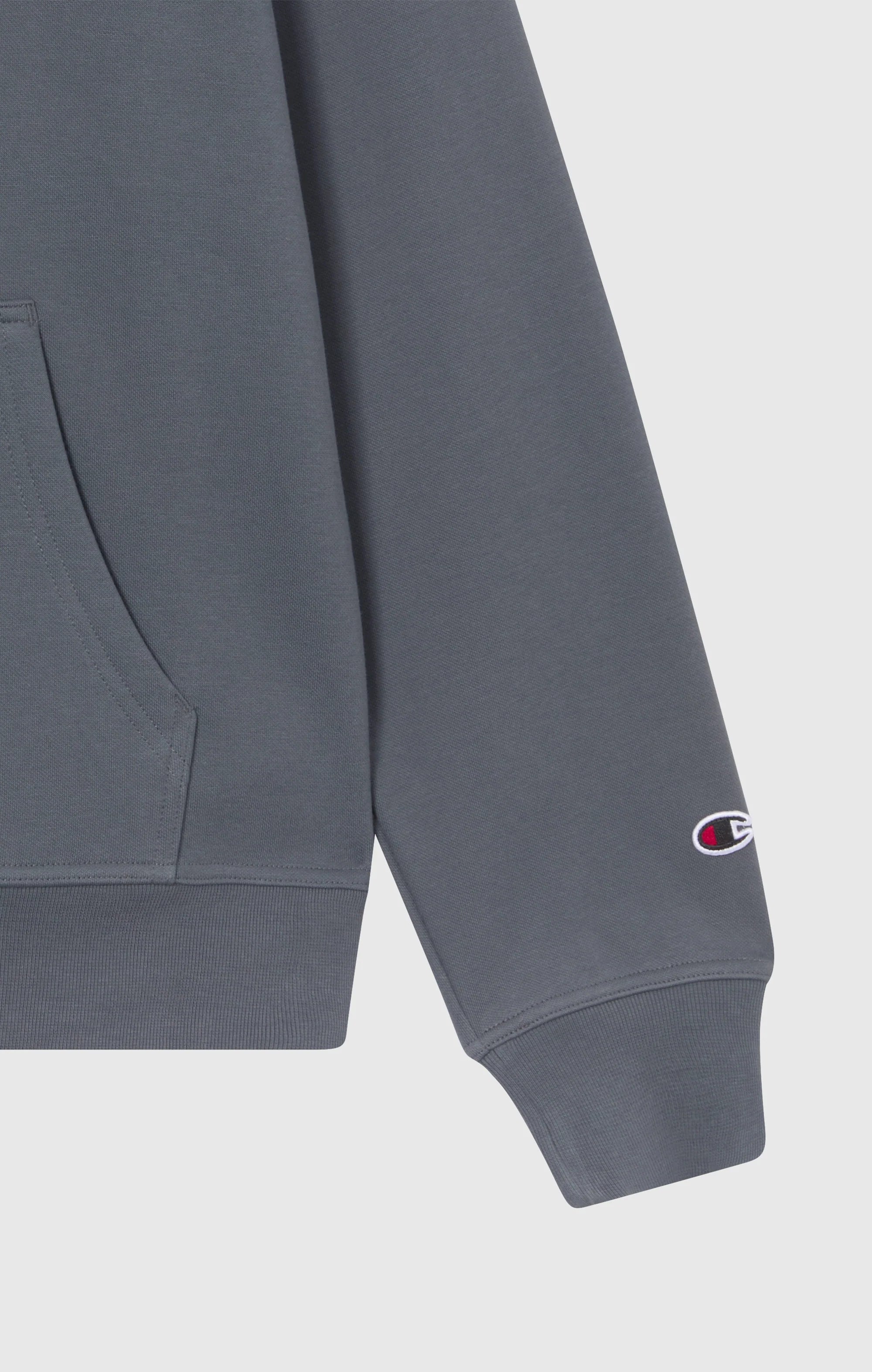 Champion Hoodie קפוצ'ון צ'מפיון בצבע אפור