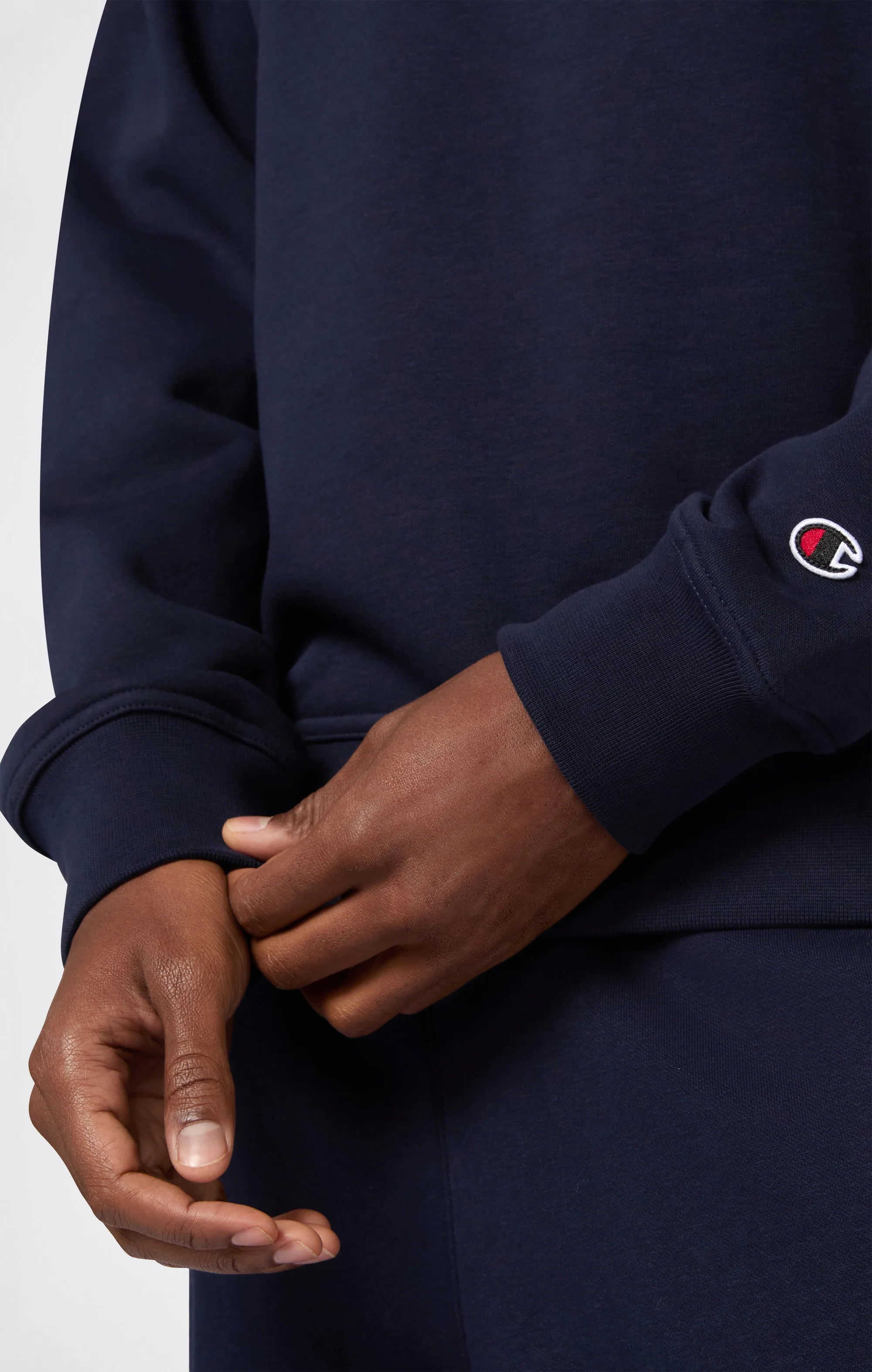 Champion Hoodie פוטר צ'מפיון בצבע כחול נייבי
