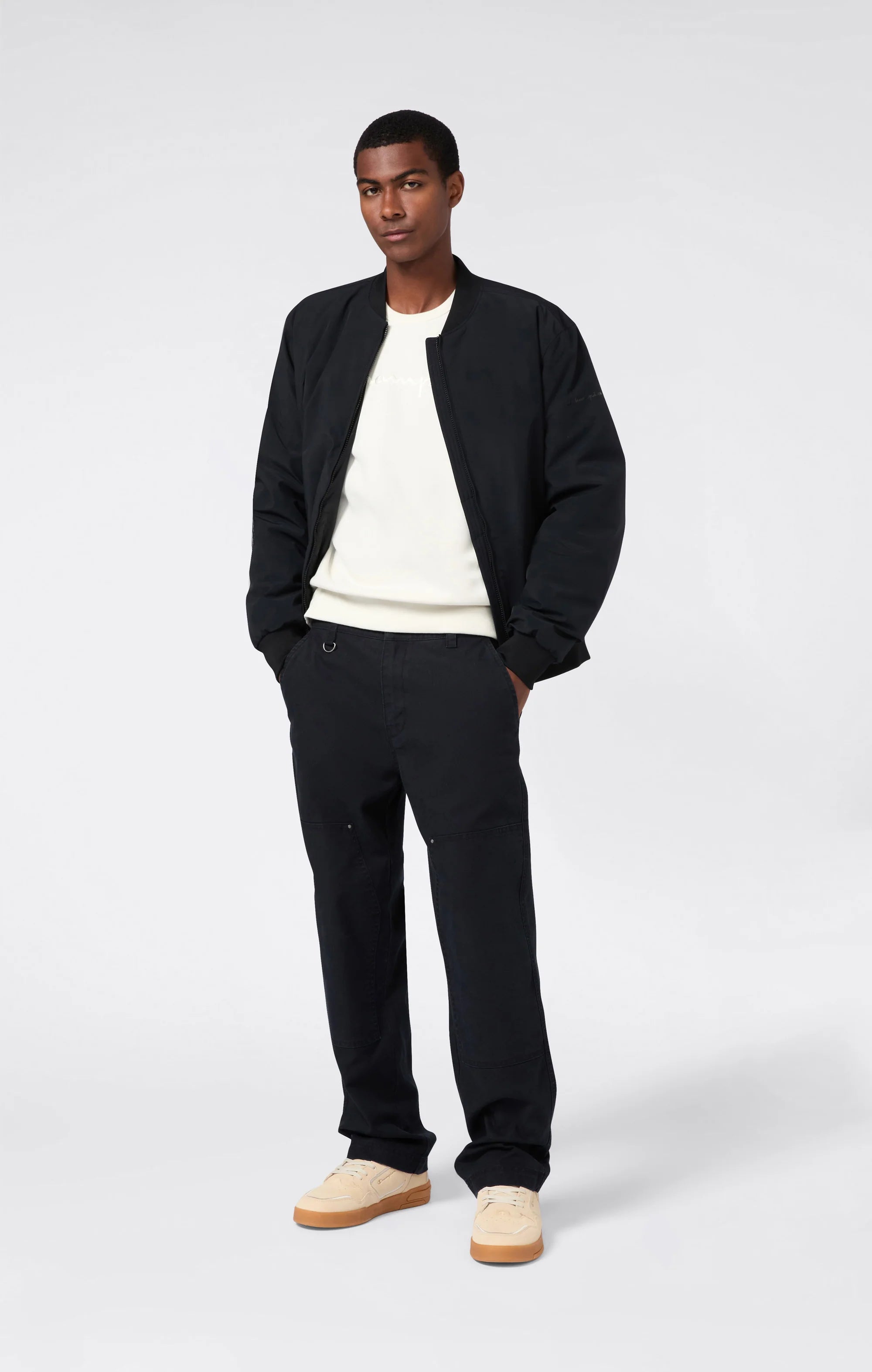 Champion footer פוטר צ'מפיון בצבע קרם