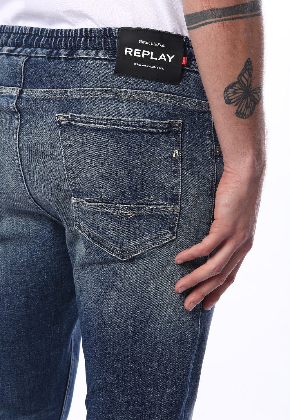 Replay Milano Jeans ריפלי גינס בצבע כחול בהיר