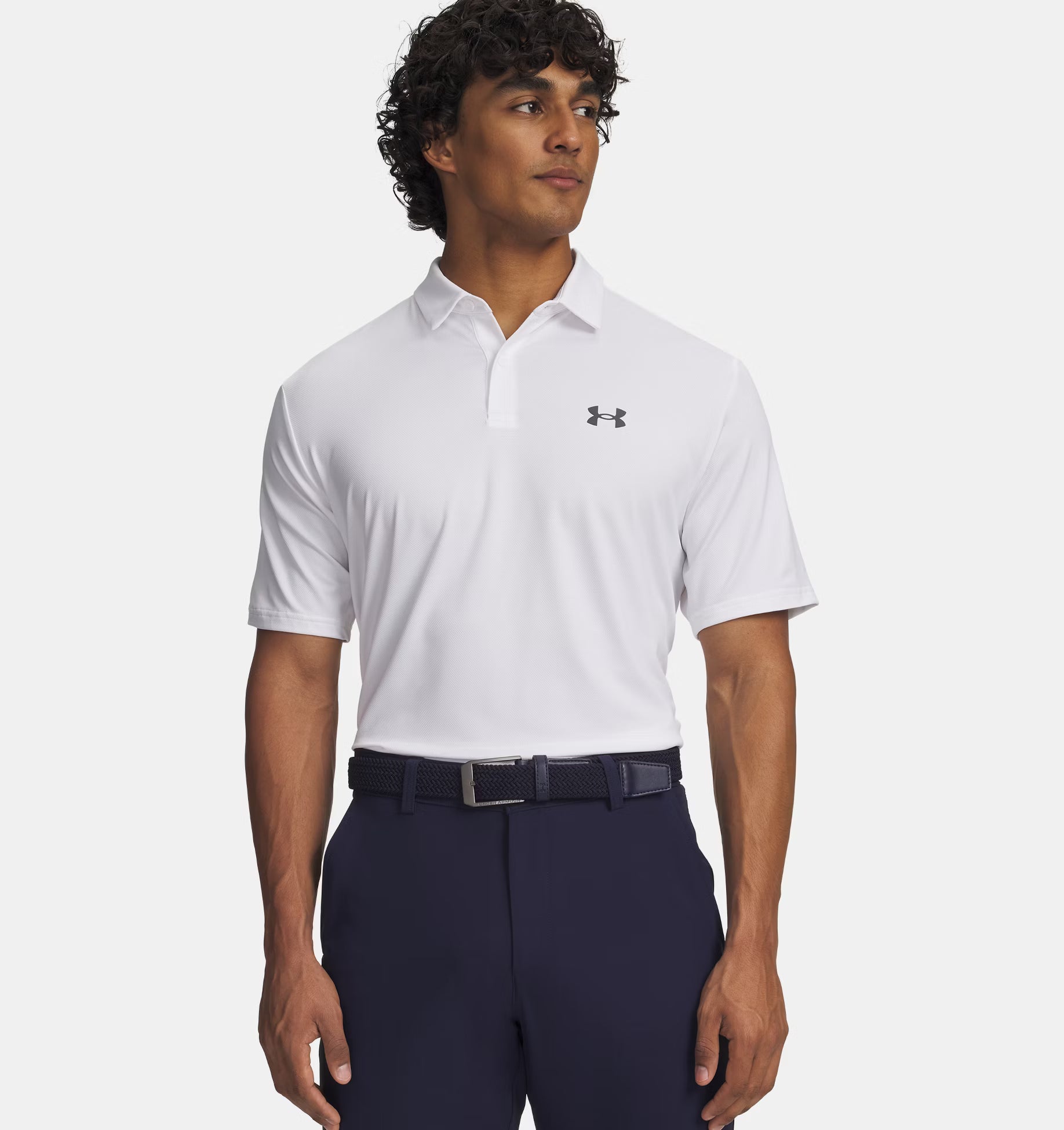 Under Armour tshirt for man אנדר ארמור חולצת פולו בצבע לבן
