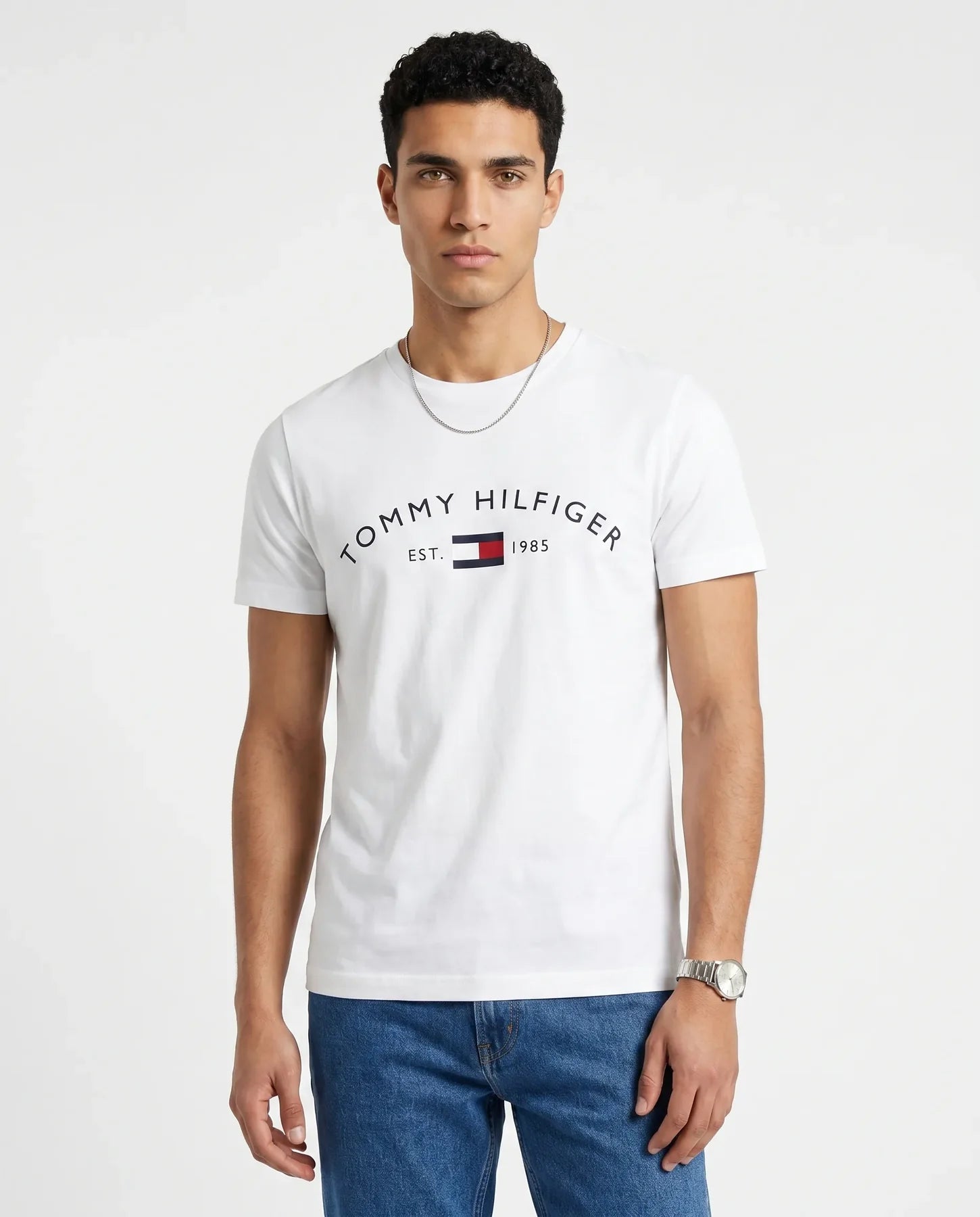 Tommy Hilfiger tshirt טומי חולצת טישרט בצבע לבן