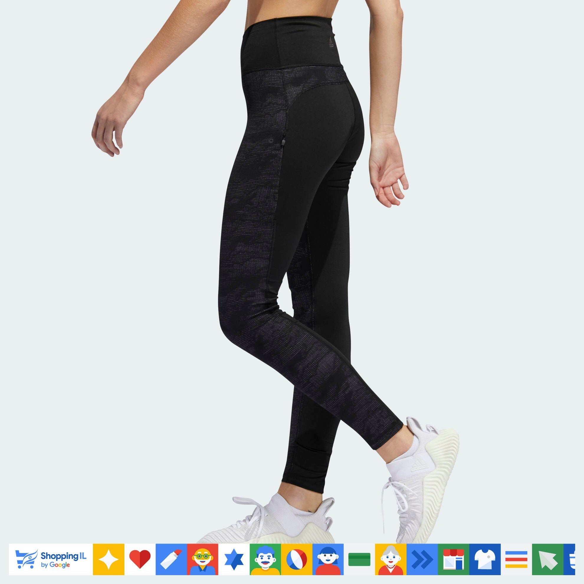 טייץ Adidas Leggings לנשים בצבע שחור | טייץ מחטב אדידס | אופנת ספורט | חנות מותגים B Brands