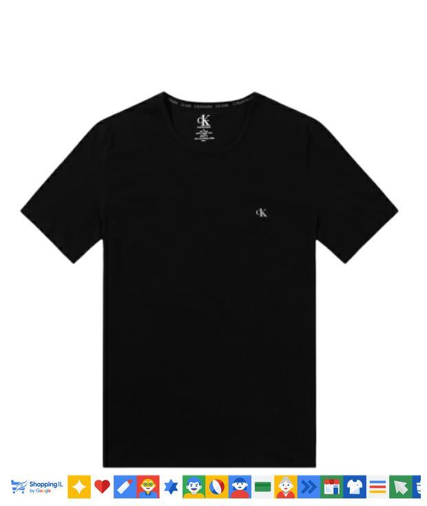 CalvinKlein Tshirt Basic חולצת קלווין קליין בצבע שחור - www.bbrands.co.il CalvinKlein Tshirt Basic חולצת קלווין קליין בצבע שחור