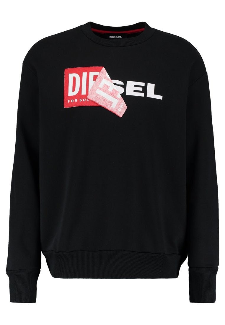 Diesel logo sweatshirt חולצת פוטר דיזל לגבר בצבע כחול כהה - www.bbrands.co.il Diesel logo sweatshirt חולצת פוטר דיזל לגבר בצבע כחול כהה