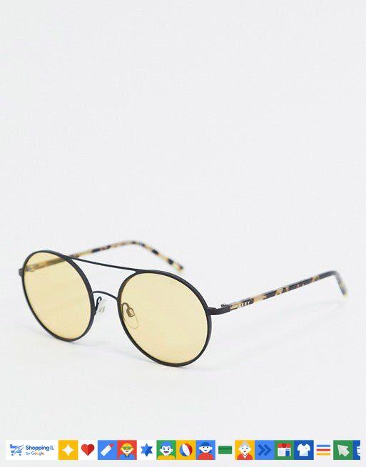 משקפי שמש DKNY Gafas de sol City Native עגולות | משקפי שמש דונה קארן מנומרות | אופנת יוקרה | חנות מותגים B Brands