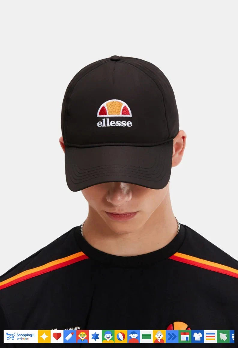כובע Ellesse ALBO CAP לגבר בצבע שחור 518SBMA2291011 | כובע ספורט אלס נושם | אופנת גברים B Brands