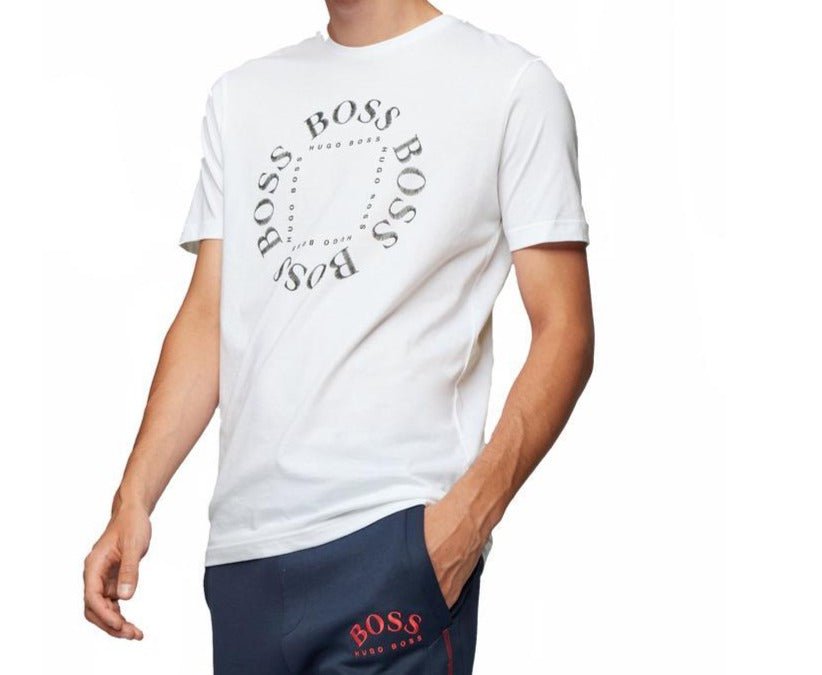 Hugo Boss Tshirt הוגו בוס טישרט לגבר בצבע לבן - www.bbrands.co.il Hugo Boss Tshirt הוגו בוס טישרט לגבר בצבע לבן