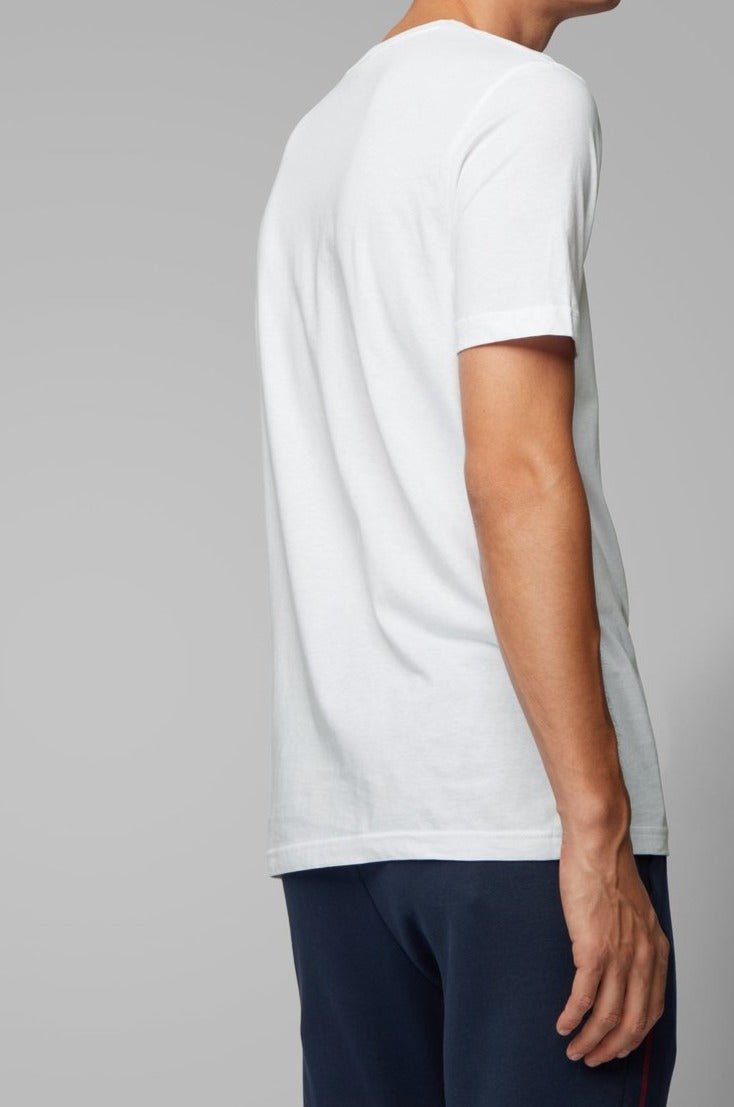 Hugo Boss Tshirt הוגו בוס טישרט לגבר בצבע לבן - www.bbrands.co.il Hugo Boss Tshirt הוגו בוס טישרט לגבר בצבע לבן