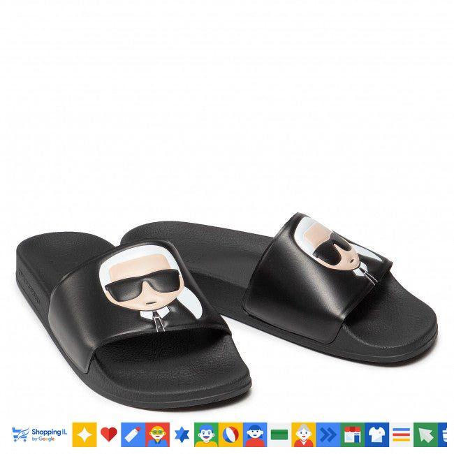 Karl Lagerfeld Ikonic slides כפכפי קרל לגרפלד לגבר - www.bbrands.co.il Karl Lagerfeld Ikonic slides כפכפי קרל לגרפלד לגבר