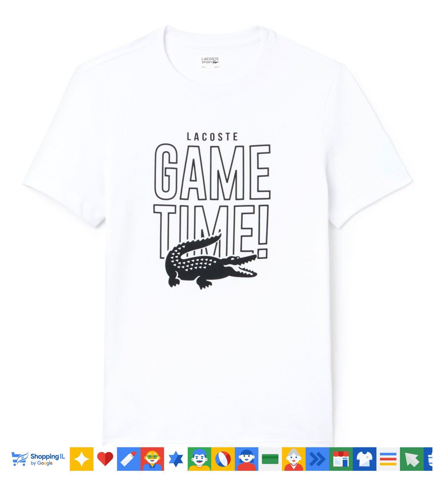 Lacoste Tshirt for men טישרט לקוסט לבנה - www.bbrands.co.il Lacoste Tshirt for men טישרט לקוסט לבנה