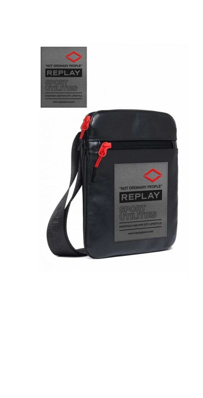 Replay Bag for man תיק צד לגבר מבית המותג ריפליי - www.bbrands.co.il Replay Bag for man תיק צד לגבר מבית המותג ריפליי