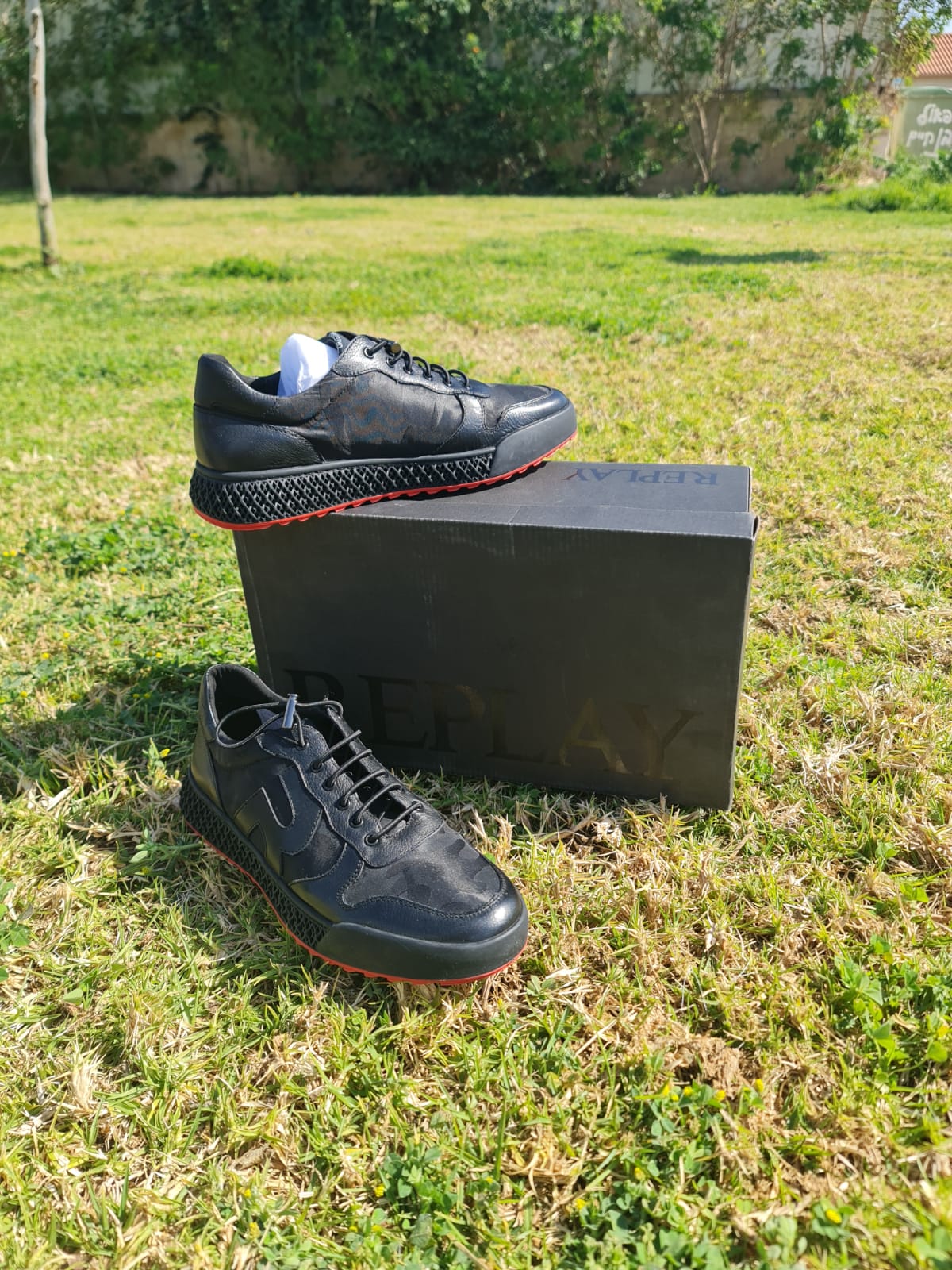 Replay shoes men נעלי ריפליי שרוך גומי לגבר - www.bbrands.co.il Replay shoes men נעלי ריפליי שרוך גומי לגבר