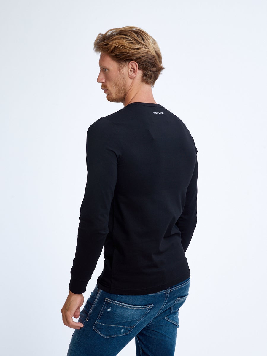 Replay T shirt New collection חולצה שרוול ארוך ריפלי - www.bbrands.co.il Replay T shirt New collection חולצה שרוול ארוך ריפלי