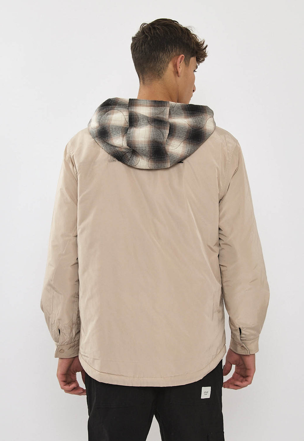 Replay Limited Edition Planel Coat ריפלי מעיל מרופד בצבע חום מתהפך 2 צדדים