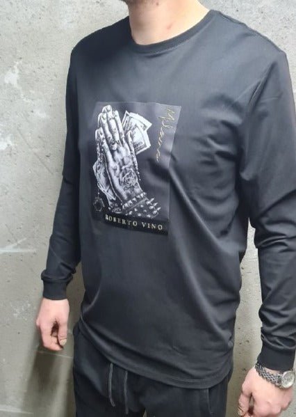 Roberto Vino Men חולצת רוברטו וינו שרוול ארוך - www.bbrands.co.il Roberto Vino Men חולצת רוברטו וינו שרוול ארוך