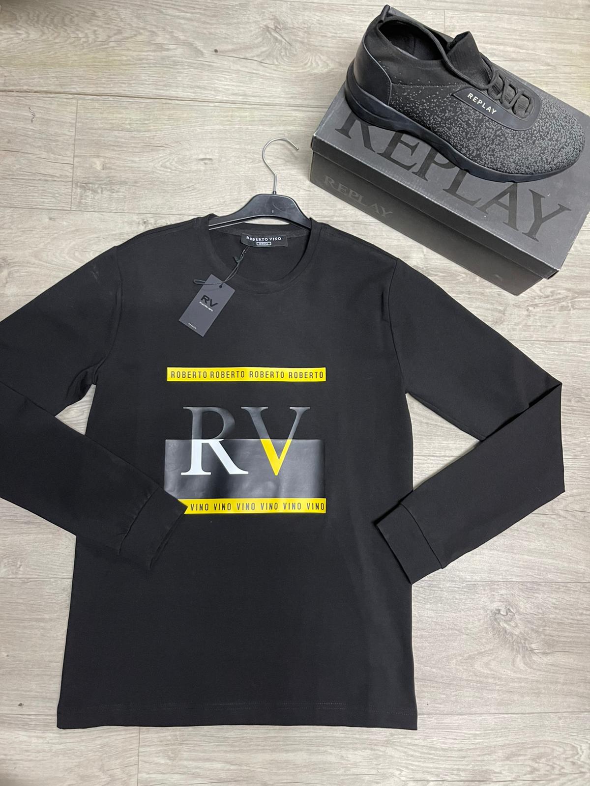 Roberto vinoMilano חולצת רוברטו וינו שרוול ארוך - www.bbrands.co.il Roberto vinoMilano חולצת רוברטו וינו שרוול ארוך