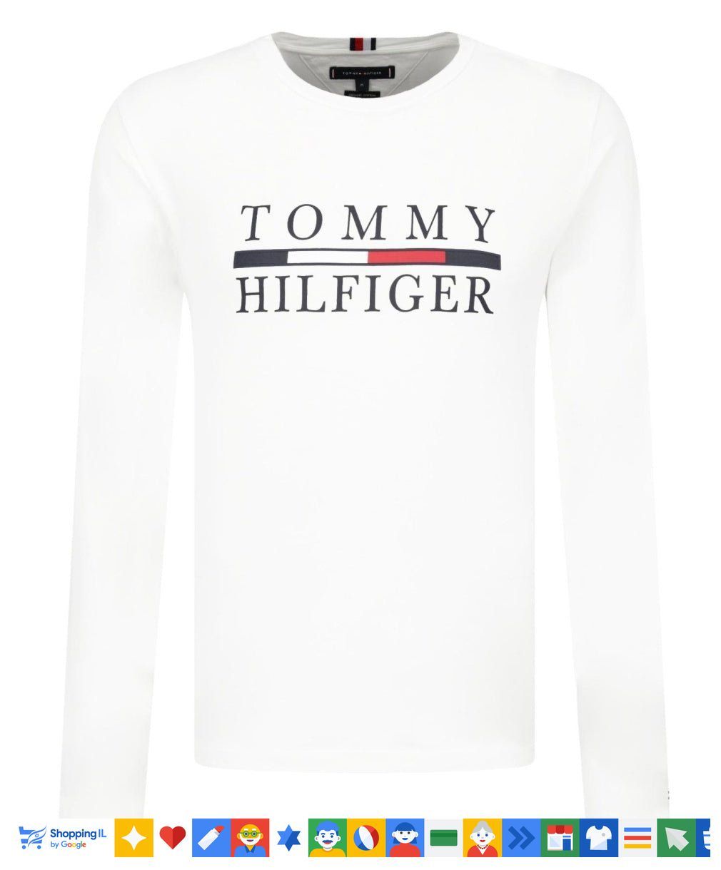 Tommy Hilfiger tShirt טומי הילפיגר חולצת שרוול ארוך - www.bbrands.co.il Tommy Hilfiger tShirt טומי הילפיגר חולצת שרוול ארוך