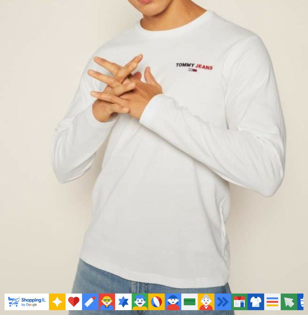 TommyJeans חולצת שרוול ארוך טומי גינס - www.bbrands.co.il TommyJeans חולצת שרוול ארוך טומי גינס