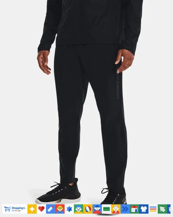 מכנסי Cargo Under Armour Launch Pant לגבר בצבע שחור 1376800001 | מכנסי דגמ"ח אנדר ארמור ספורטיביים | ציוד ספורט B Brands