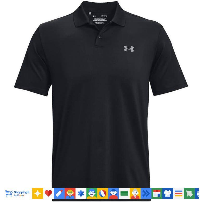 חולצת פולו Under Armour UA Matchplay לגבר בצבע שחור 1377374001 | חולצת אימון אנדר ארמור HeatGear | אופנת גברים B Brands