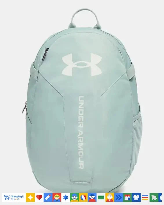 תיק גב Under Armour Hustle Lite בצבע תכלת 1364180-348 | תיק ספורט אנדר ארמור עמיד במים | ציוד ספורט B Brands