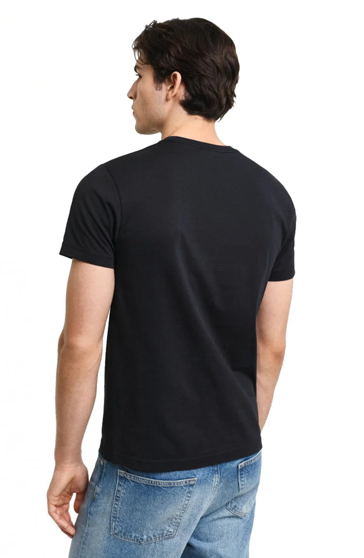 Gant tshirt גאנט חולצת טישרט בצבע שחור ולבן