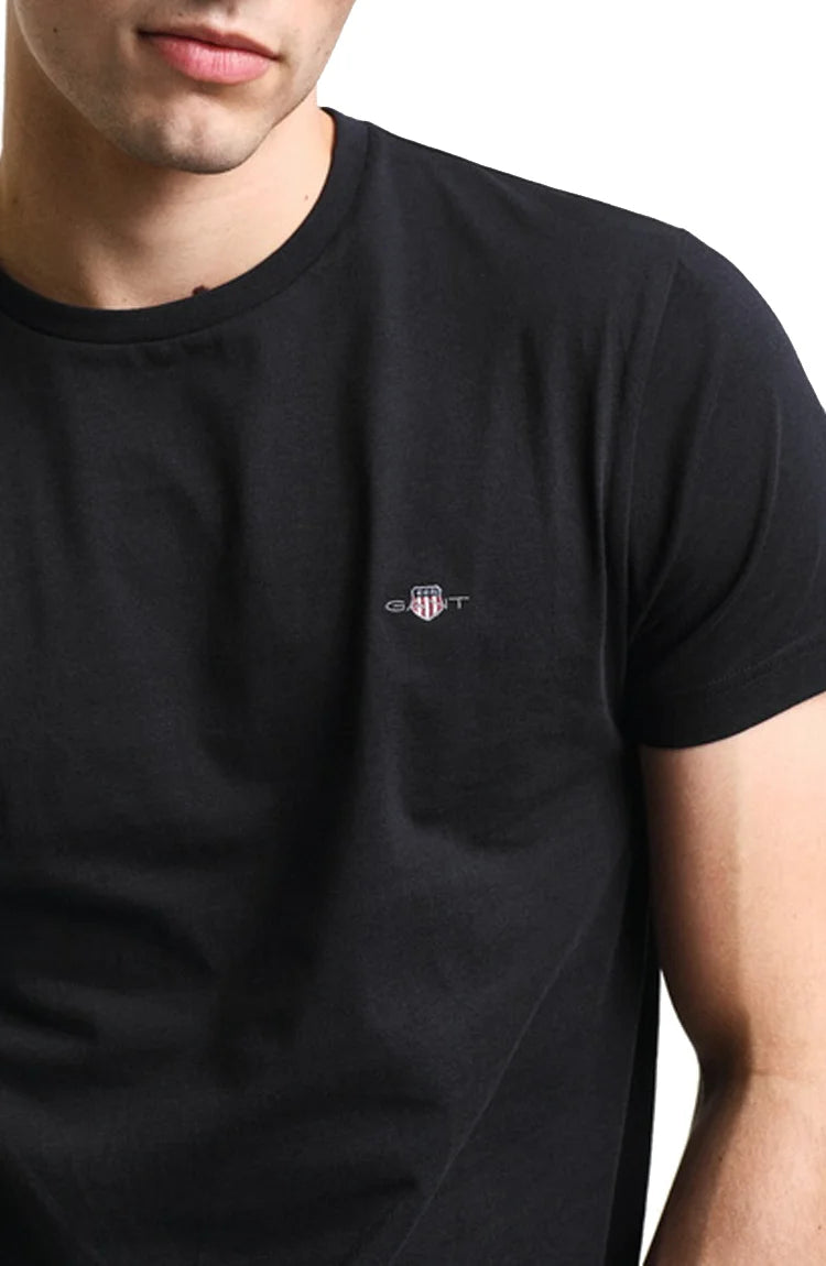 Gant tshirt גאנט חולצת טישרט בצבע שחור ולבן