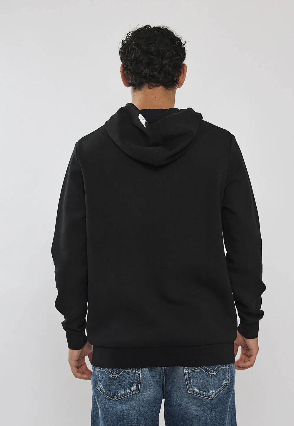 Replay hooded ריפליי קפוצ'ון לגברים בצבע שחור