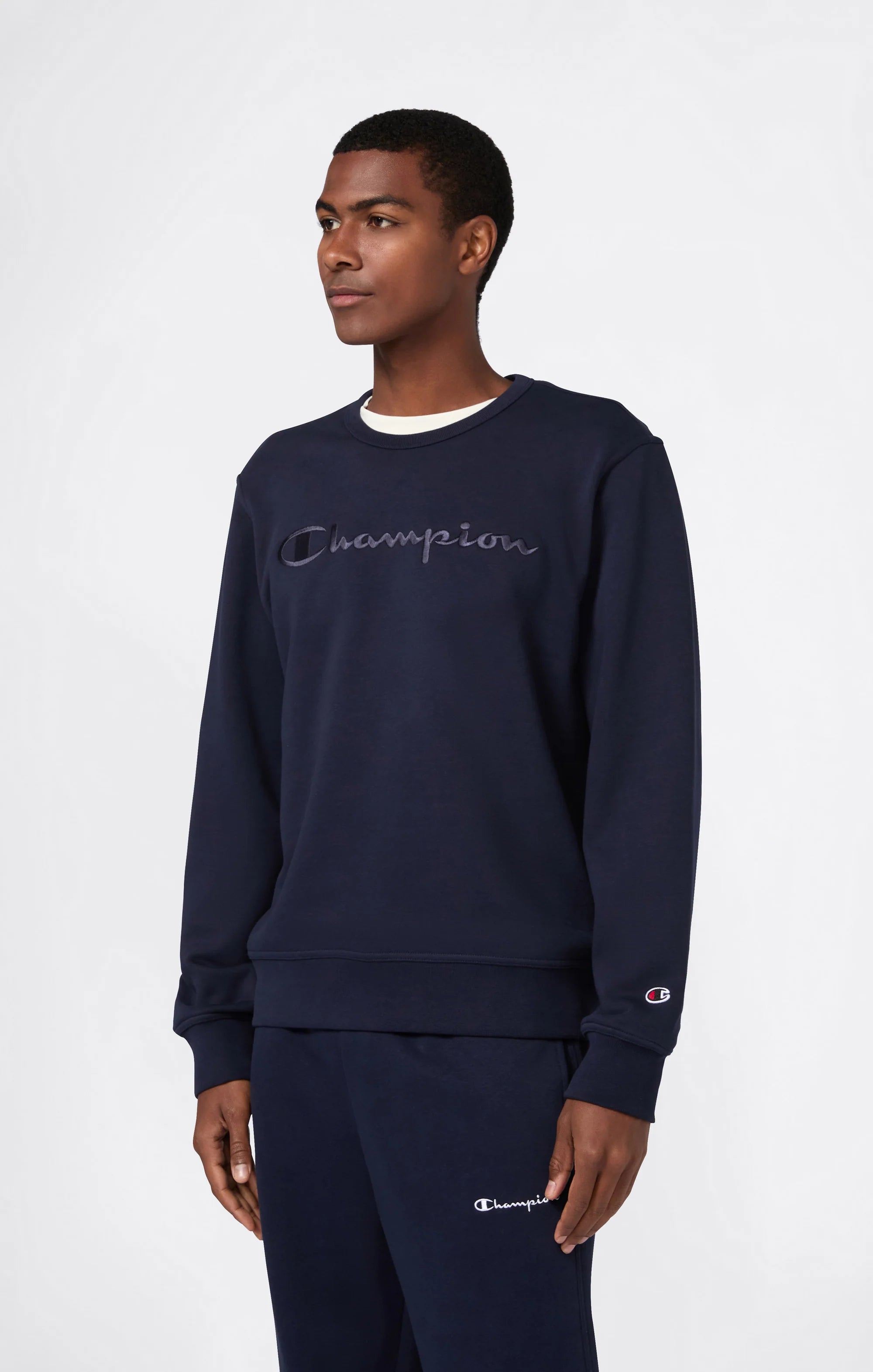 Champion Hoodie פוטר צ'מפיון בצבע כחול נייבי