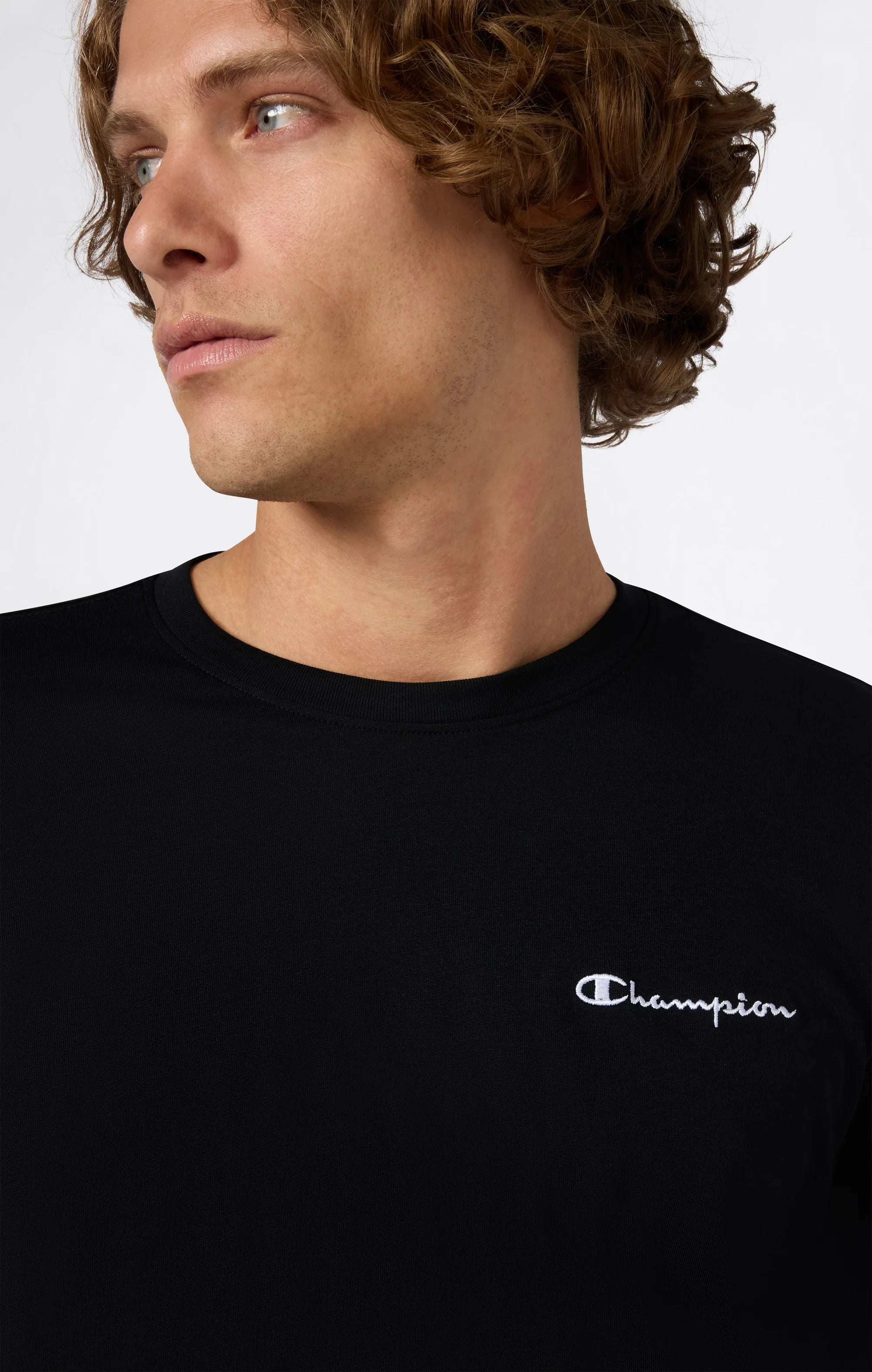 Champion Long Sleeve tshirt צ'מפיון חולצה ארוכה בצבע שחור