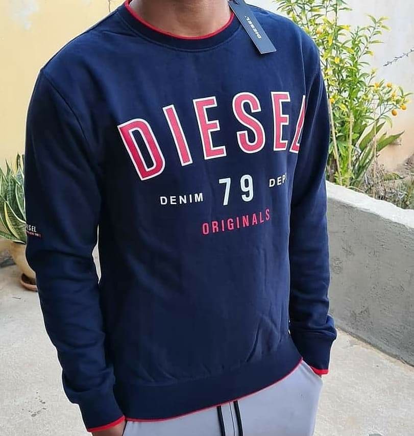 Diesel Sweashirt for men פוטר דיזל לגבר לוגו באמצע - www.bbrands.co.il Diesel Sweashirt for men פוטר דיזל לגבר לוגו באמצע