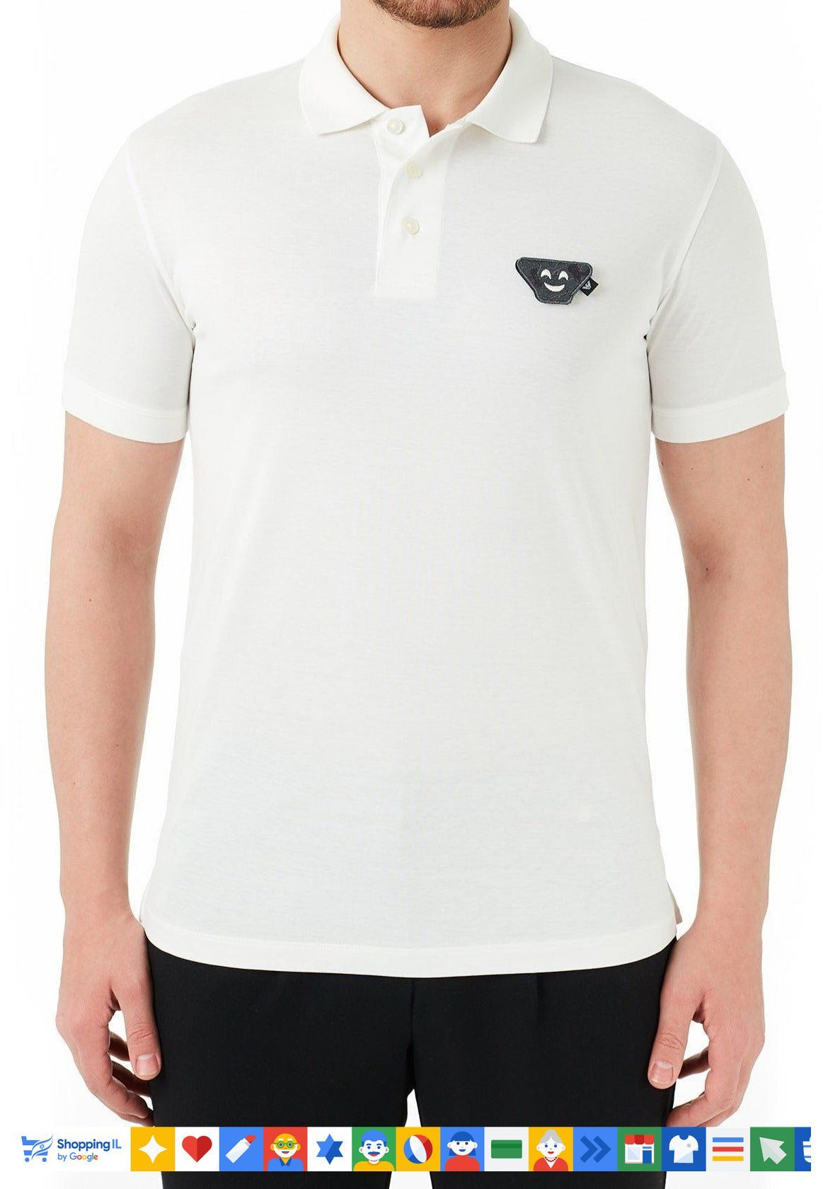 EA7 Emporio Armani Emoji Polo New Collection אימפוריו ארמני חולצת צווארון אימוג'י - www.bbrands.co.il EA7 Emporio Armani Emoji Polo New Collection אימפוריו ארמני חולצת צווארון אימוג'י