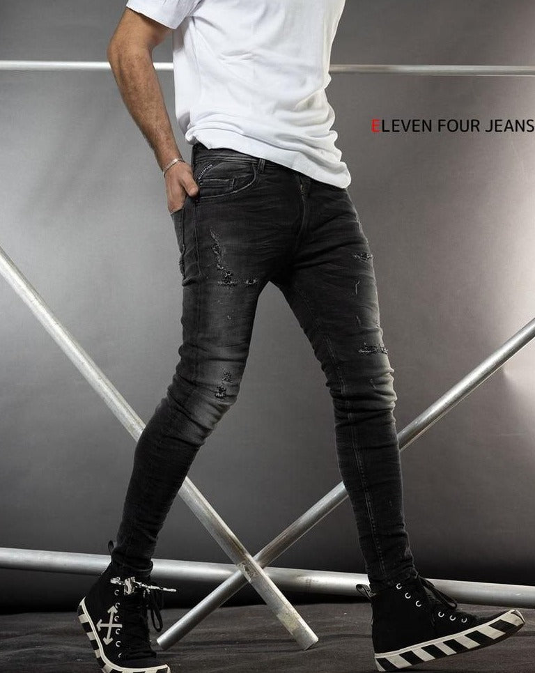 Eleven Four Jeans - Jeans for man אלבן פור בג'ינס סקיני לגבר - www.bbrands.co.il Eleven Four Jeans - Jeans for man אלבן פור בג'ינס סקיני לגבר