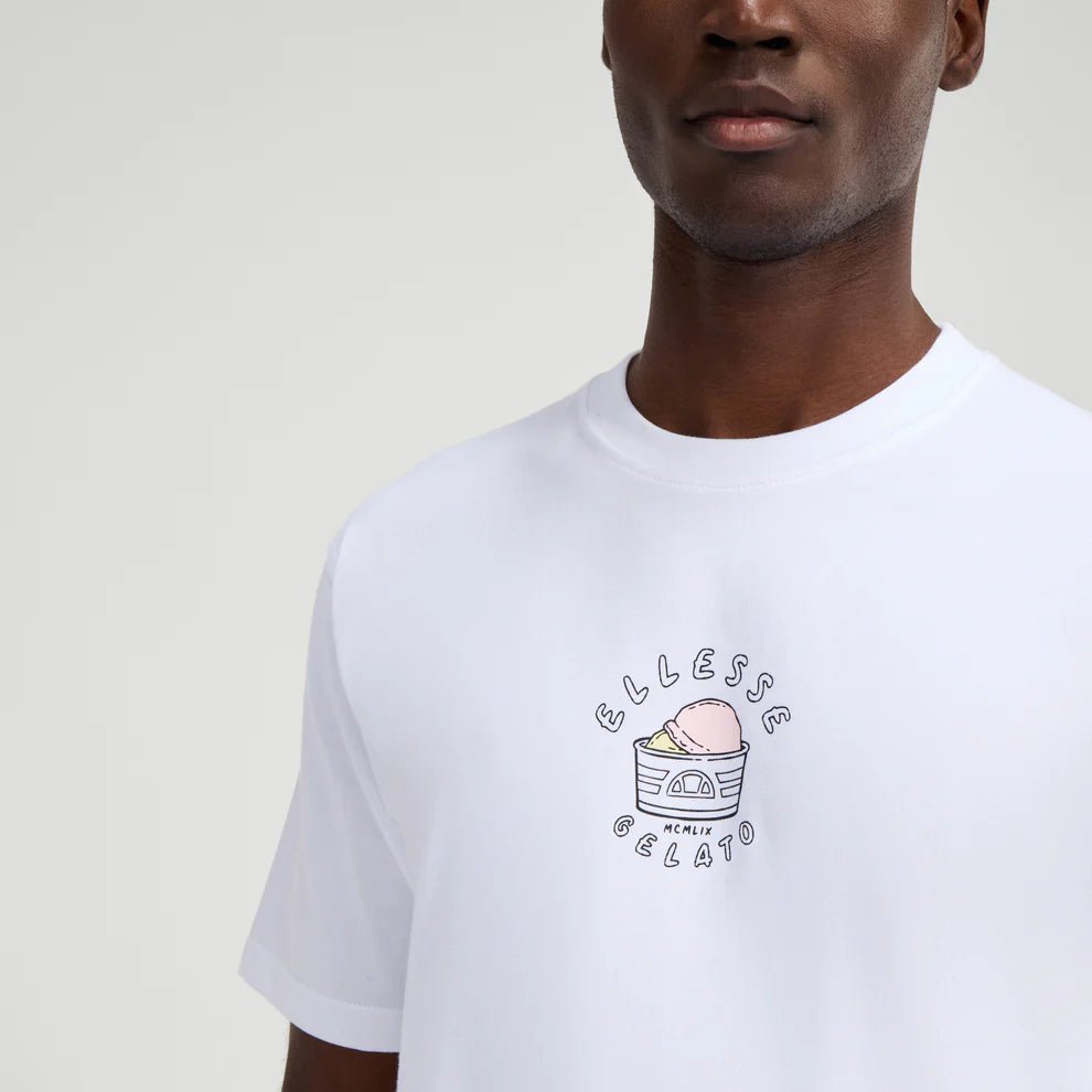 Ellesse tshirt for man אלס חולצה טישרט אוברסייז בצבע לבן לגבר - www.bbrands.co.il Ellesse tshirt for man אלס חולצה טישרט אוברסייז בצבע לבן לגבר