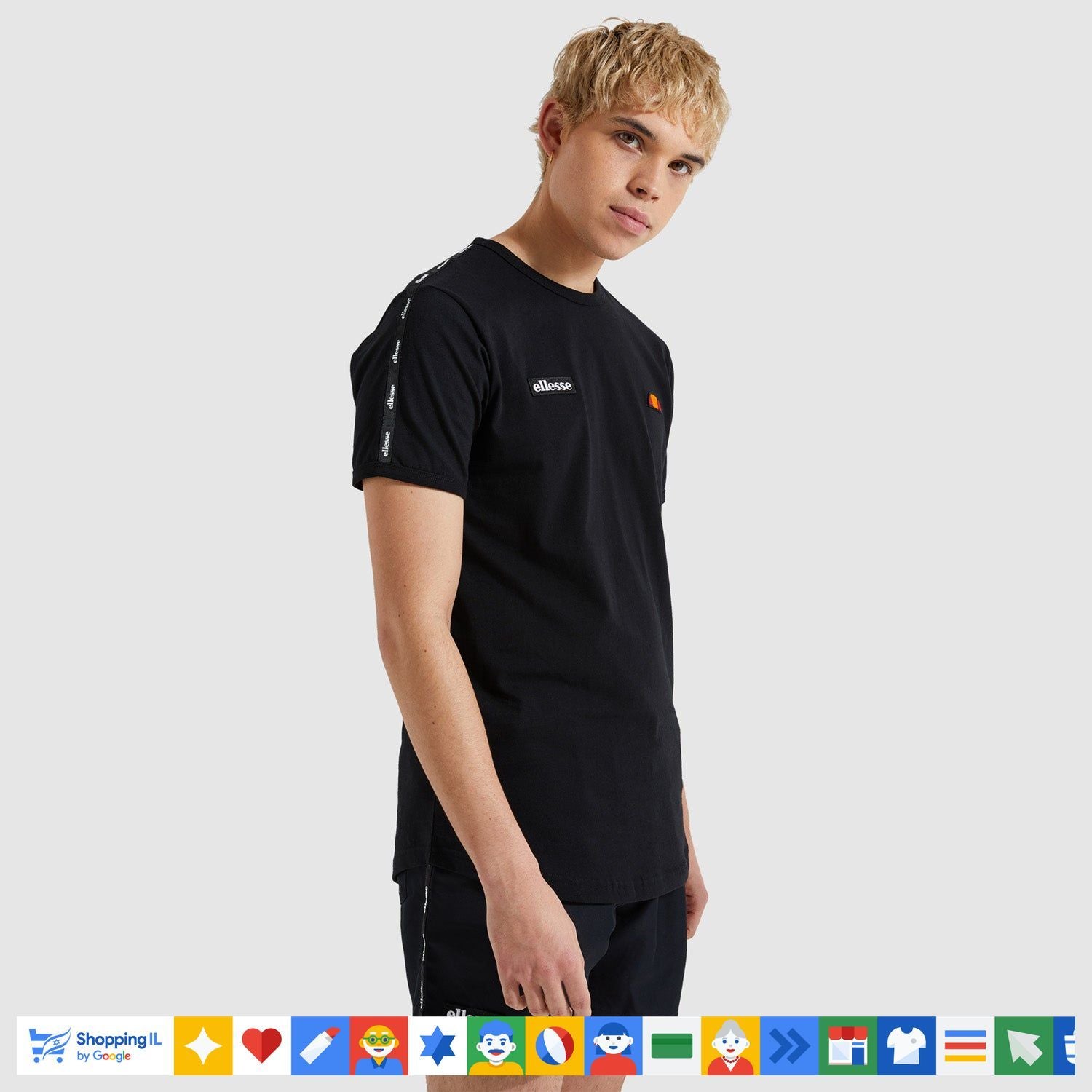 Ellesse tshirt set for man אלס חולצה טישרט בצבע שחור - www.bbrands.co.il Ellesse tshirt set for man אלס חולצה טישרט בצבע שחור
