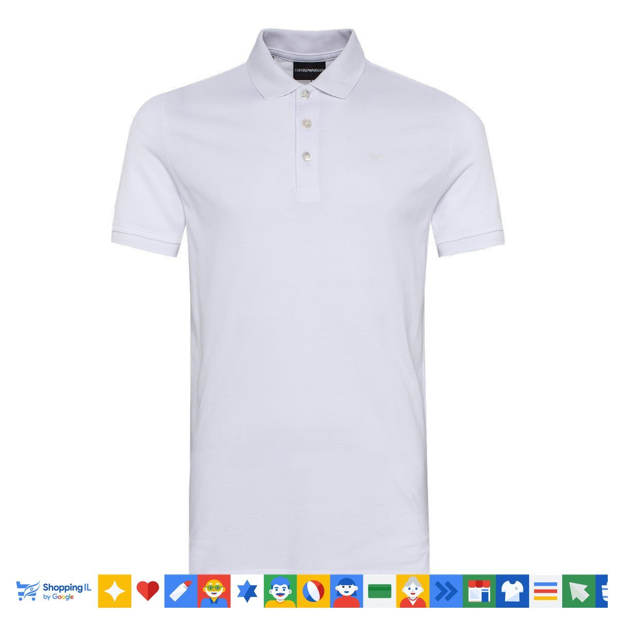 Emporio Armani polo shirt אימפוריו ארמני חולצת צווארון לגבר - www.bbrands.co.il Emporio Armani polo shirt אימפוריו ארמני חולצת צווארון לגבר
