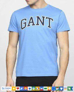 Gant logo tshirt basic גאנט חולצת טישרט בצבע תכלת - www.bbrands.co.il Gant logo tshirt basic גאנט חולצת טישרט בצבע תכלת