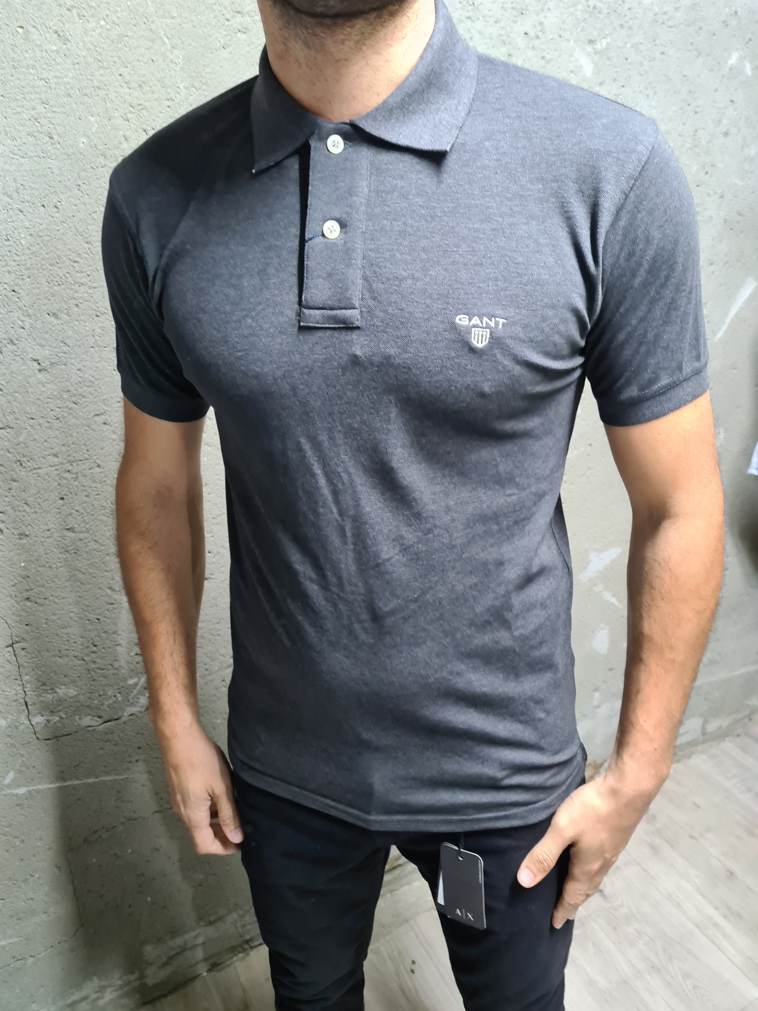 Gant Polo Shirt גאנט חולצת צווארון צבע אפור - www.bbrands.co.il Gant Polo Shirt גאנט חולצת צווארון צבע אפור