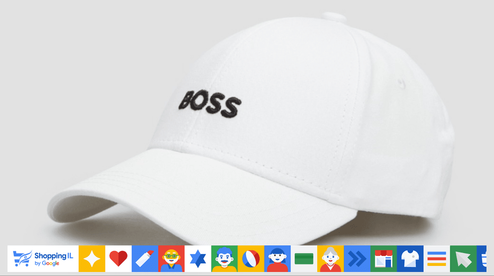 כובע Hugo Boss Zed לגבר בצבע לבן 10248871 01 275 | כובע בוס לבן כותנה | אופנת גברים B Brands