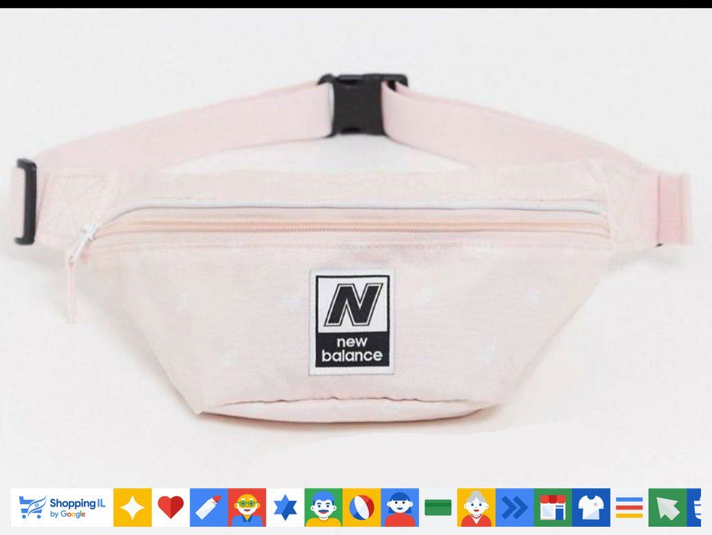 פאוץ' New Balance New Pouch לנשים בצבע ורוד בהיר | פאוץ' ניו באלאנס קלאסי | אופנת נשים | חנות מותגים B Brands