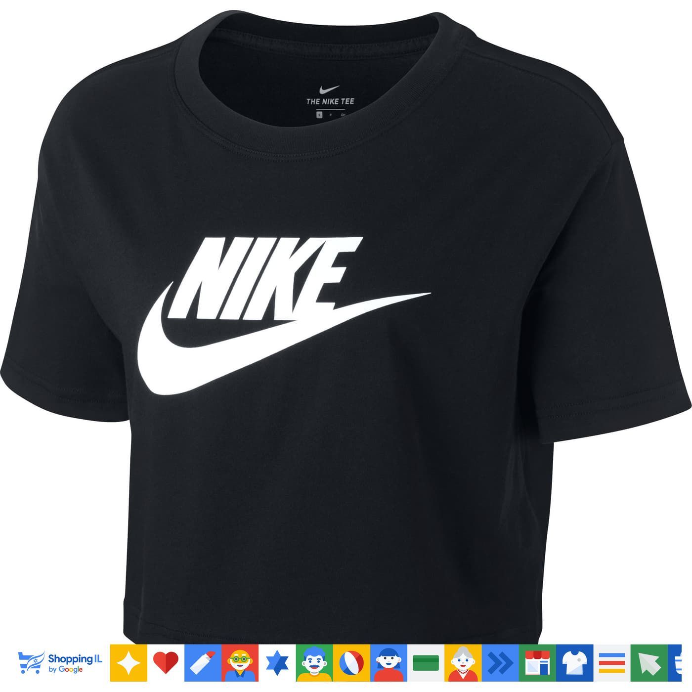 Nike Tshirt Ridotta - Donna essential נייקי חולצת בטן חדש - www.bbrands.co.il Nike Tshirt Ridotta - Donna essential נייקי חולצת בטן חדש
