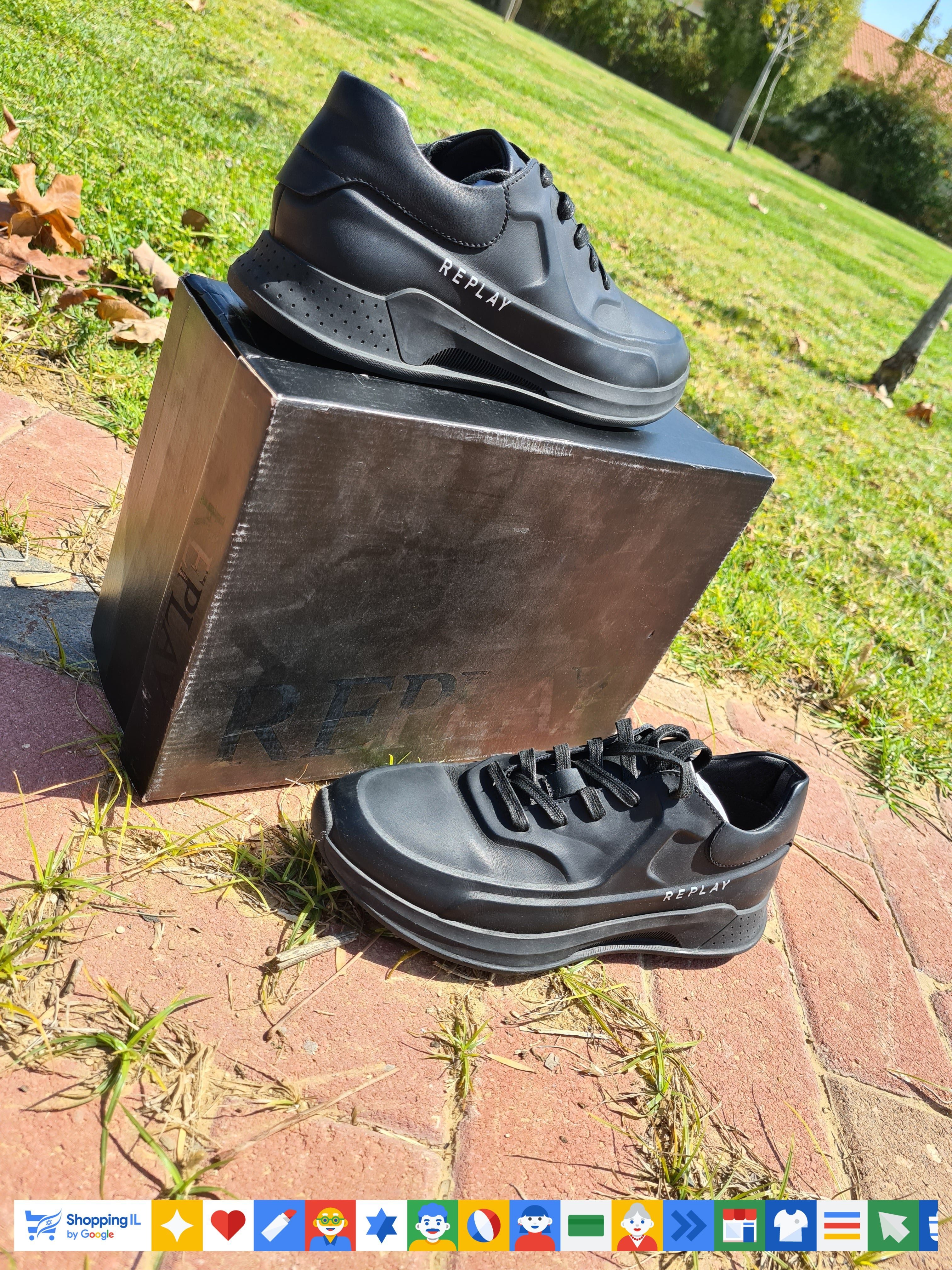 נעלי Replay Shoes לגבר בצבע שחור | נעלי ריפליי קולקציית קיץ 20 | אופנת גברים איטלקית | חנות מותגים B Brands