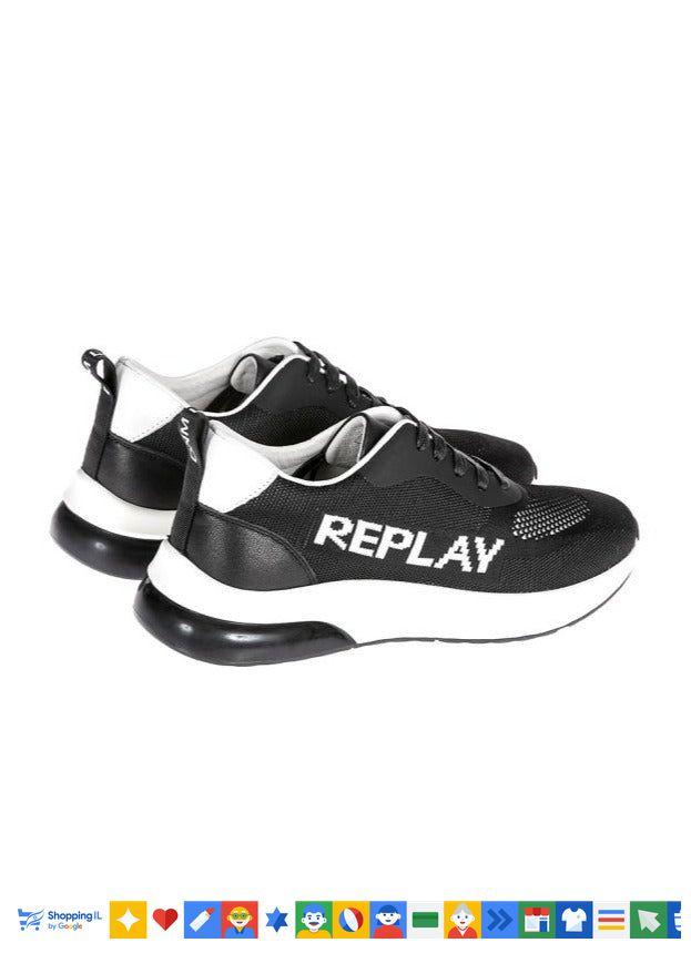 נעלי Replay לגבר בצבע שחור/לבן | נעלי Replay Edition Collection | אופנת גברים | חנות מותגים B Brands