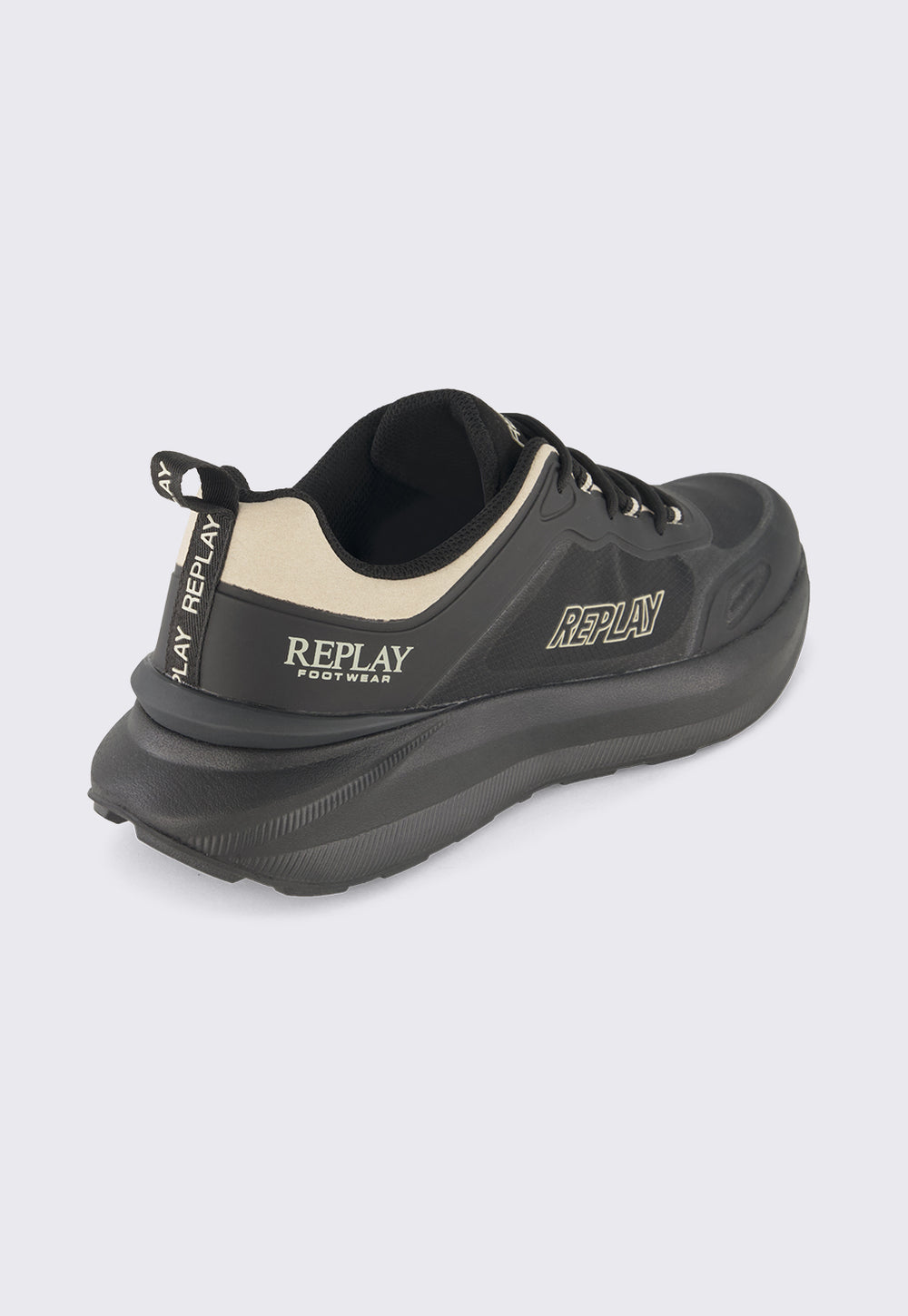 Replay sneakers ריפליי נעלי סניקרס בצבע שחור ובז'