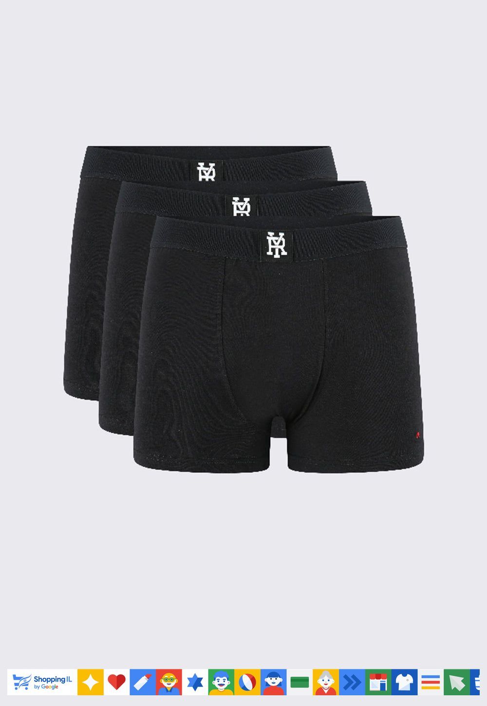 מארז שלישיית בוקסרים Replay לגבר בצבע שחור R052-90 | בוקסרים ריפליי נוחים ואיכותיים | הלבשה תחתונה לגברים | חנות מותגים B Brands