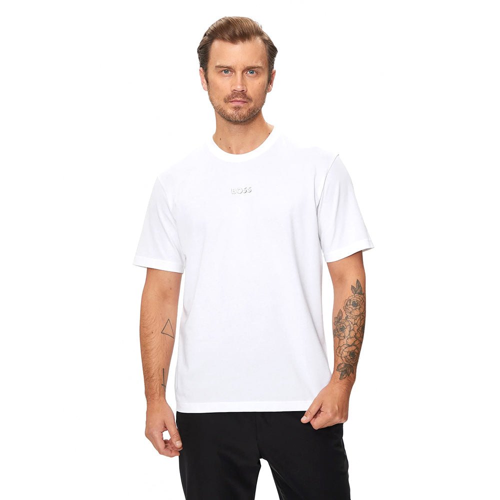 Hugo tshirt for man טישרט של בוס אוברסייז לגבר בצבע לבן