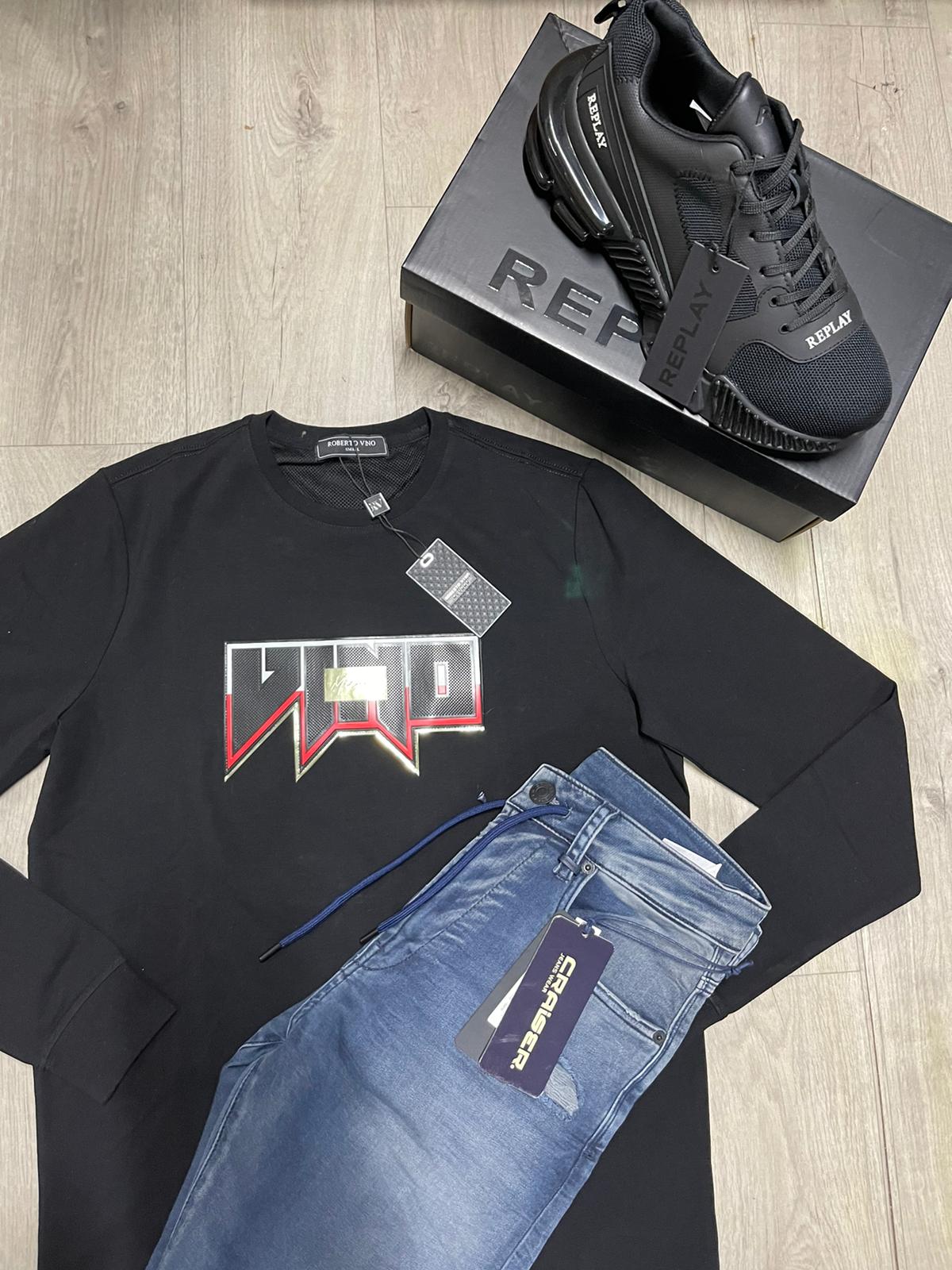 RobertoVino חולצת שרוול ארוך רוברטו וינו לגבר קולקצית חדשה - www.bbrands.co.il RobertoVino חולצת שרוול ארוך רוברטו וינו לגבר קולקצית חדשה