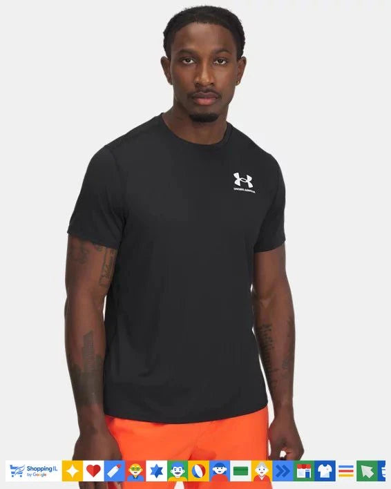 חולצת טי-שירט Under Armour UA Heatgear Fitted SS לגבר בצבע שחור 60009390010 | חולצת ספורט אנדר ארמור מנדפת | ציוד ספורט B Brands